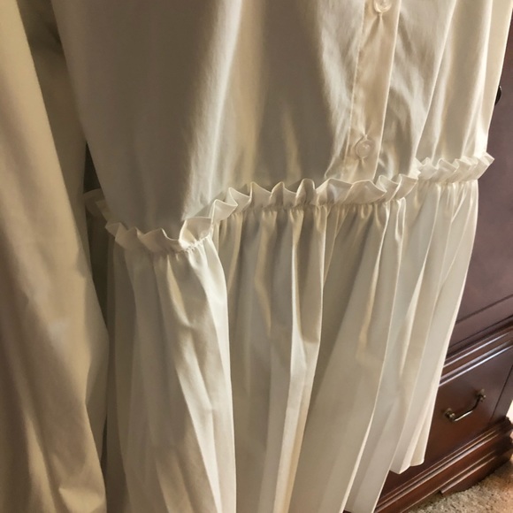 NWT Marc NY sz L Crisp White Top with High Bodice - Picture 3 of 9